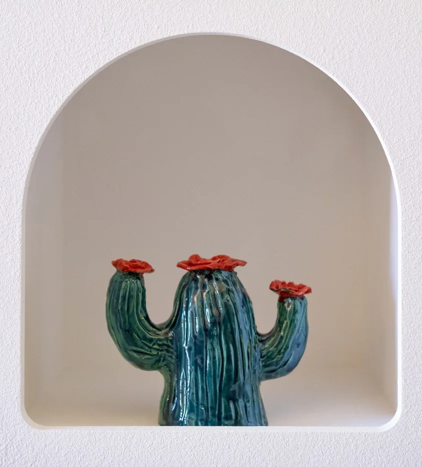 Vase cactus céramique