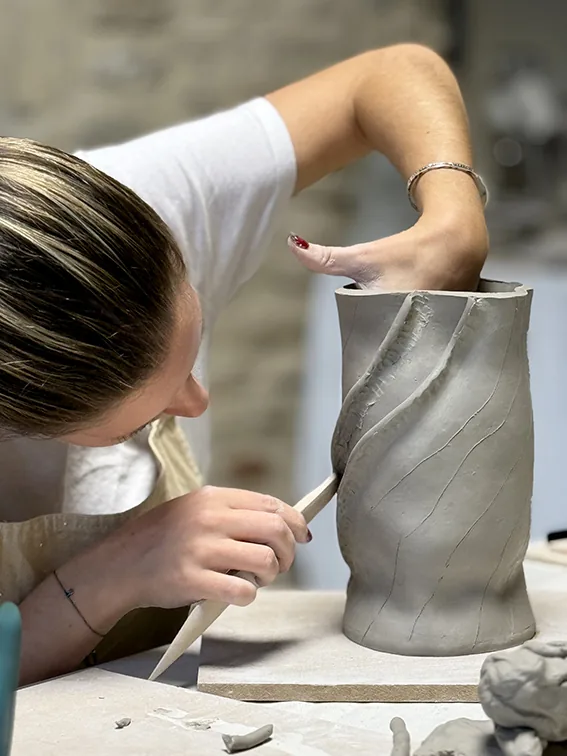 Modelage d'un vase